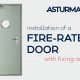 instructions for installing a fire rated door